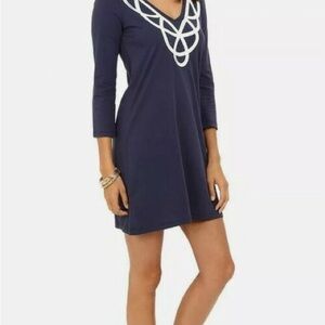 Lilly Pulitzer Navy Blue Long Sleeve Dress